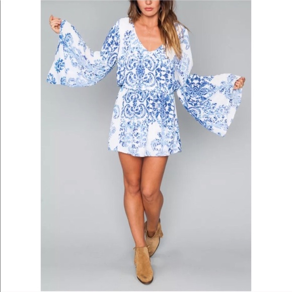 Show me your Mumu draped Dress, SMALL, NWOT - Picture 4 of 7